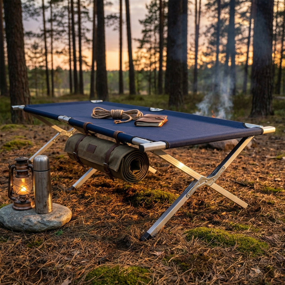 Lit de camping pliant en aluminium Airton