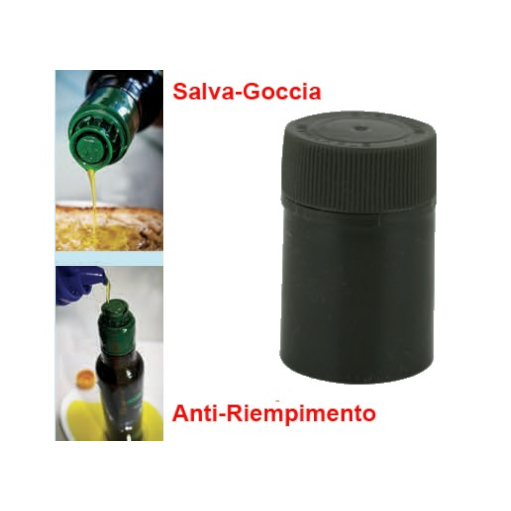 Bouchons à vis anti-recharge pour bouteilles d'huile, paquet de 8 pièces