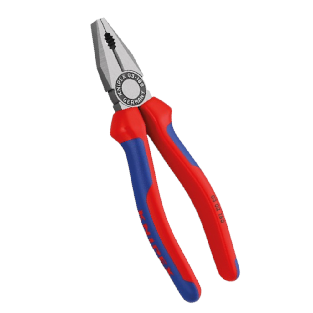 Pince universelle en acier spécial ultra-résistant avec poignées super grip Knipex 03 02