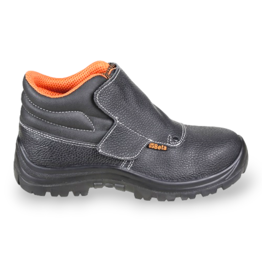 Chaussures de travail hautes de sécurité anti-crevaison avec tige en cuir BETA S3 7245 BK