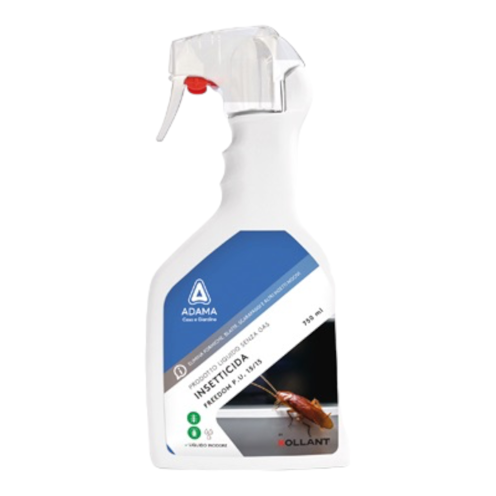 Spray insecticide 750 ml en solution aqueuse contre mouches, moustiques et cafards Freedom ADAMA
