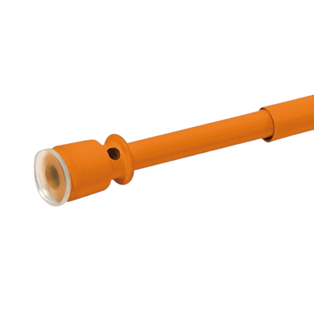 Coulisse de rideau extensible en acier à pression avec ventouses Colorina