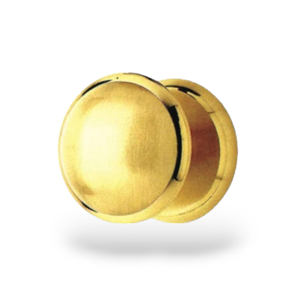 Bouton en laiton bronzé doré avec rosace Jade Ø70 mm