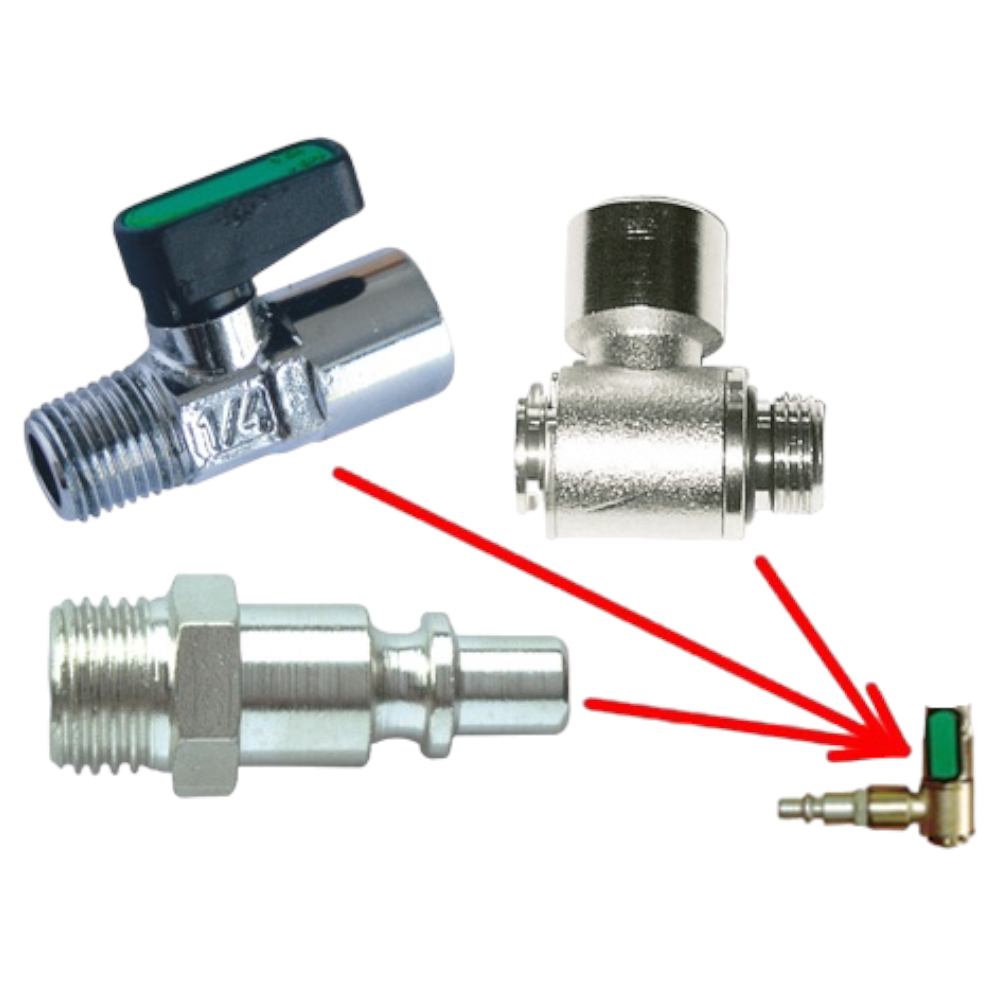 Robinets complets pour secoueurs pneumatiques et récolteurs d'olives