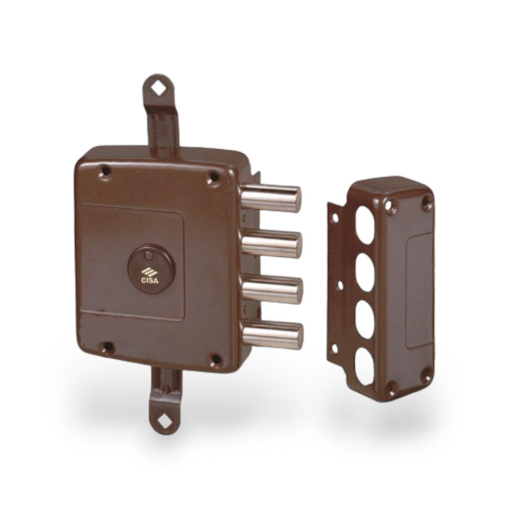 Serrure à double panneton pour cadres de portes en bois CISA 57162