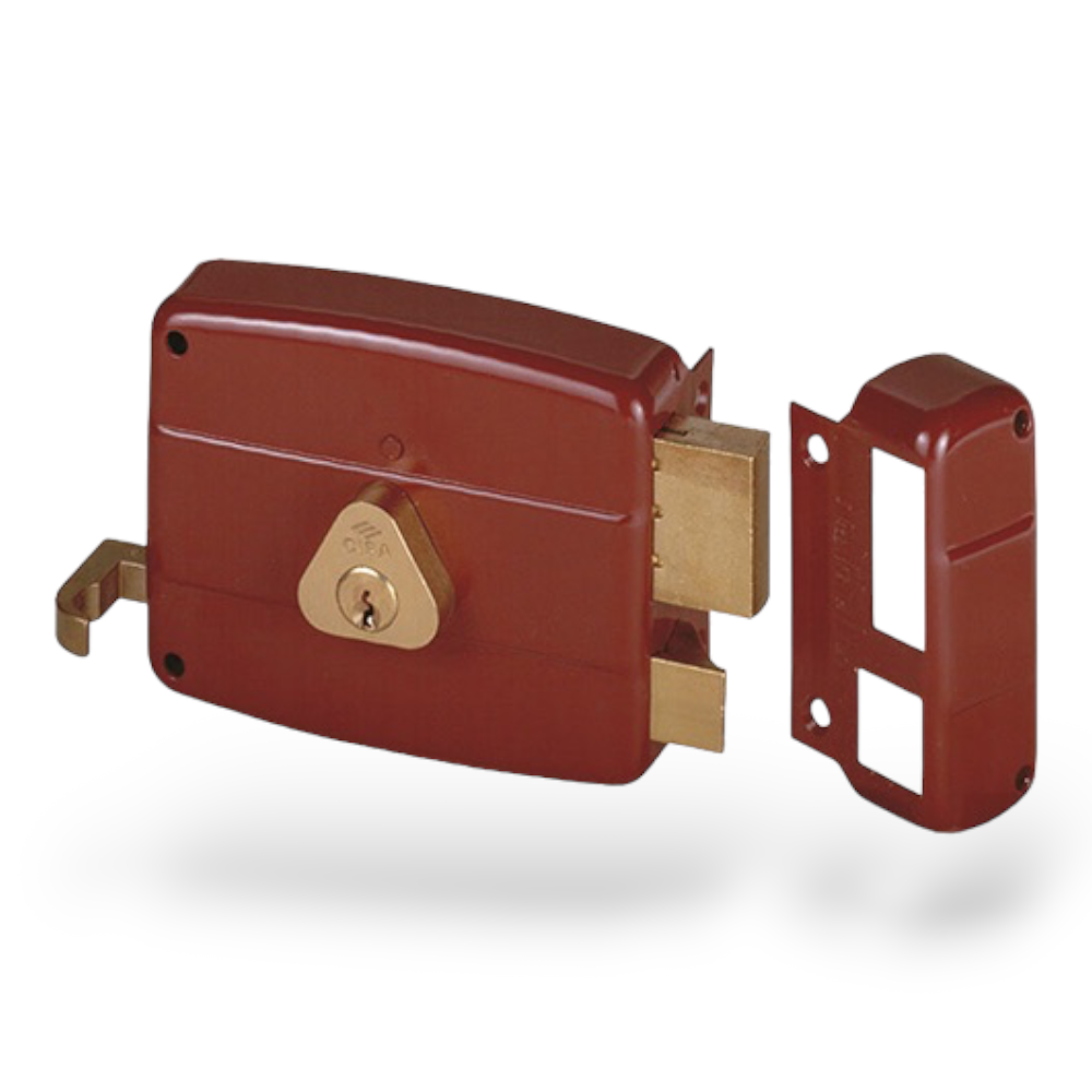 Serrure à appliquer pour portes et cadres de fenêtres en bois CISA 50121