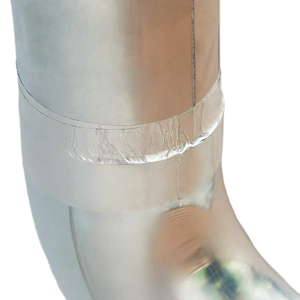 Ruban isolant en aluminium pour sceller les tuyaux de poêle haute température, rouleau de 9 m 