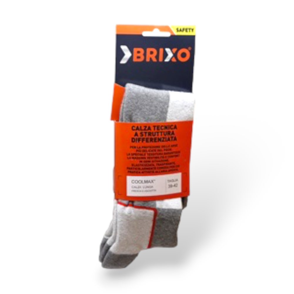 Chaussettes de travail en coton respirant avec tissu ultra-technologique Brixo Coolmax