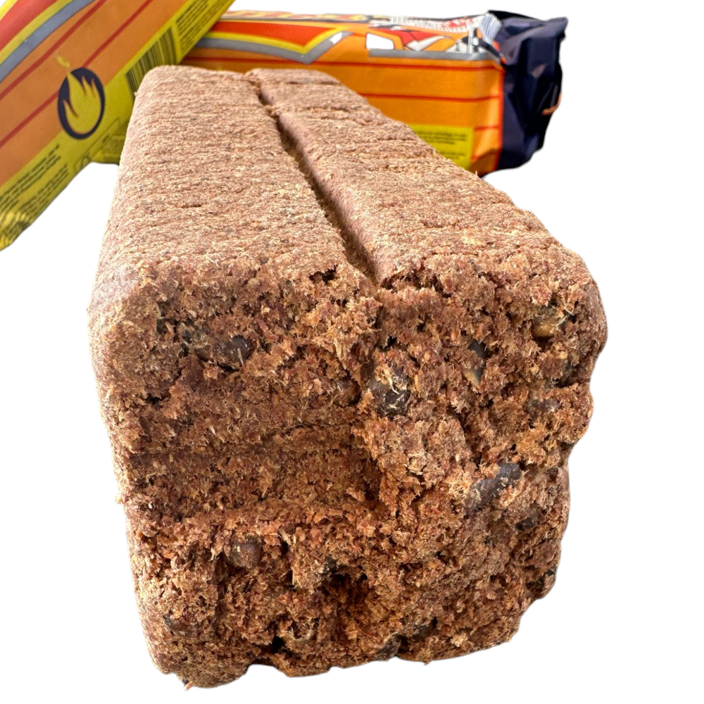 Bûches bûches avec boîtier allume-feu pour cheminées, poêles à bois, paquet de 10 pièces Optima