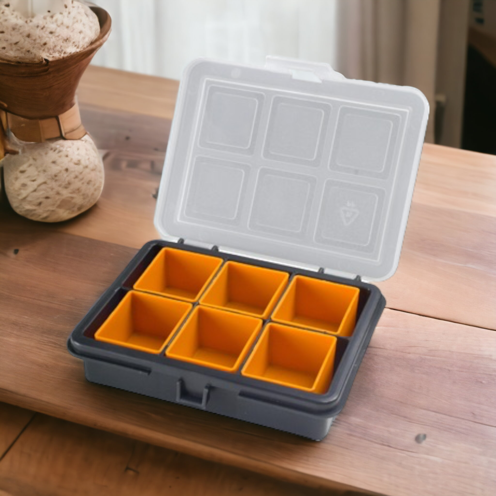 Mini boîte de rangement de matériel avec plateaux amovibles