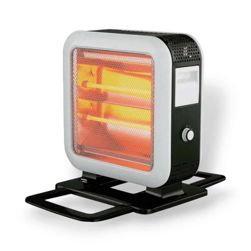 Poêle électrique à quartz 1600w avec base extensible anti-basculement Niklas Double Face