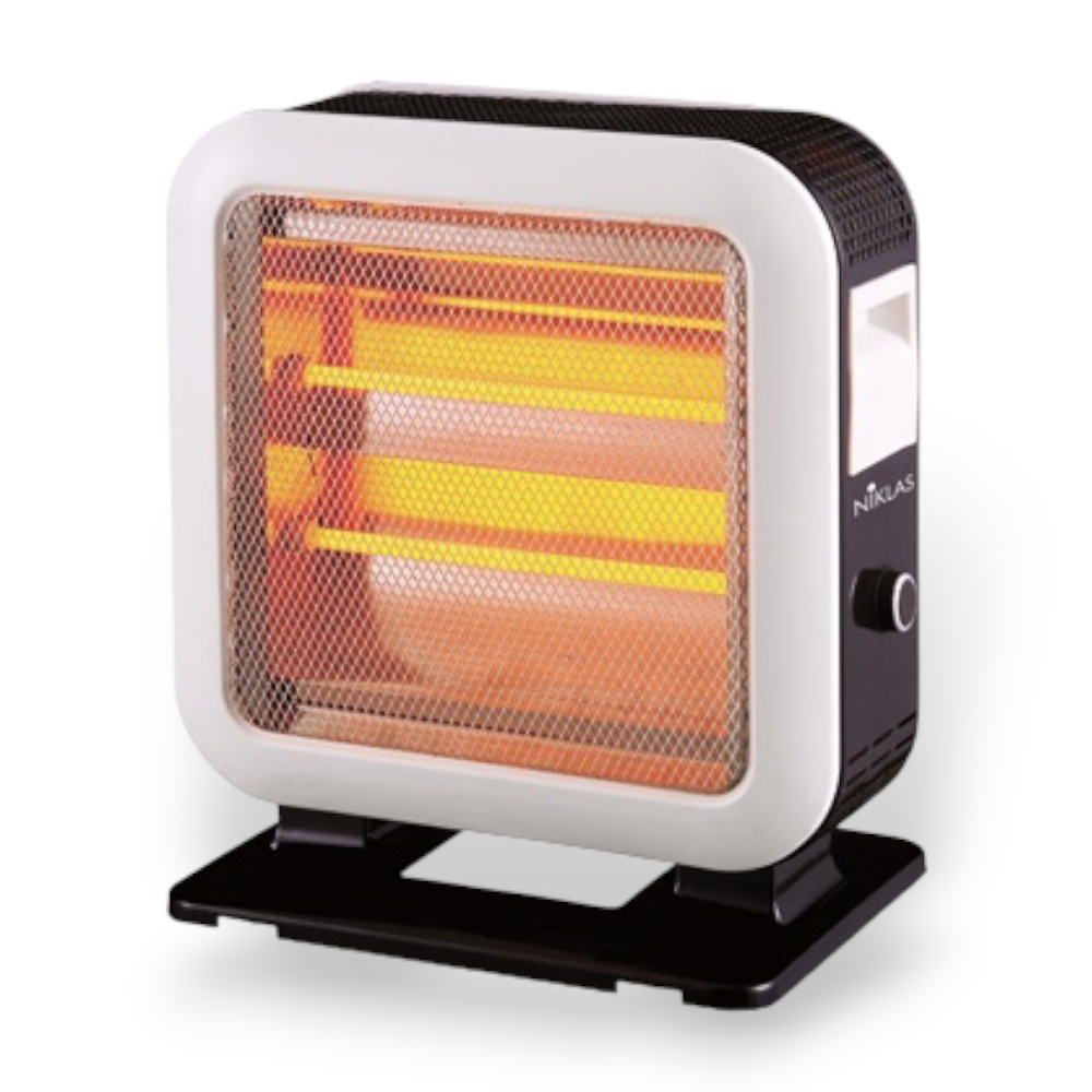 Poêle électrique à quartz 1600w avec base extensible anti-basculement Niklas Double Face