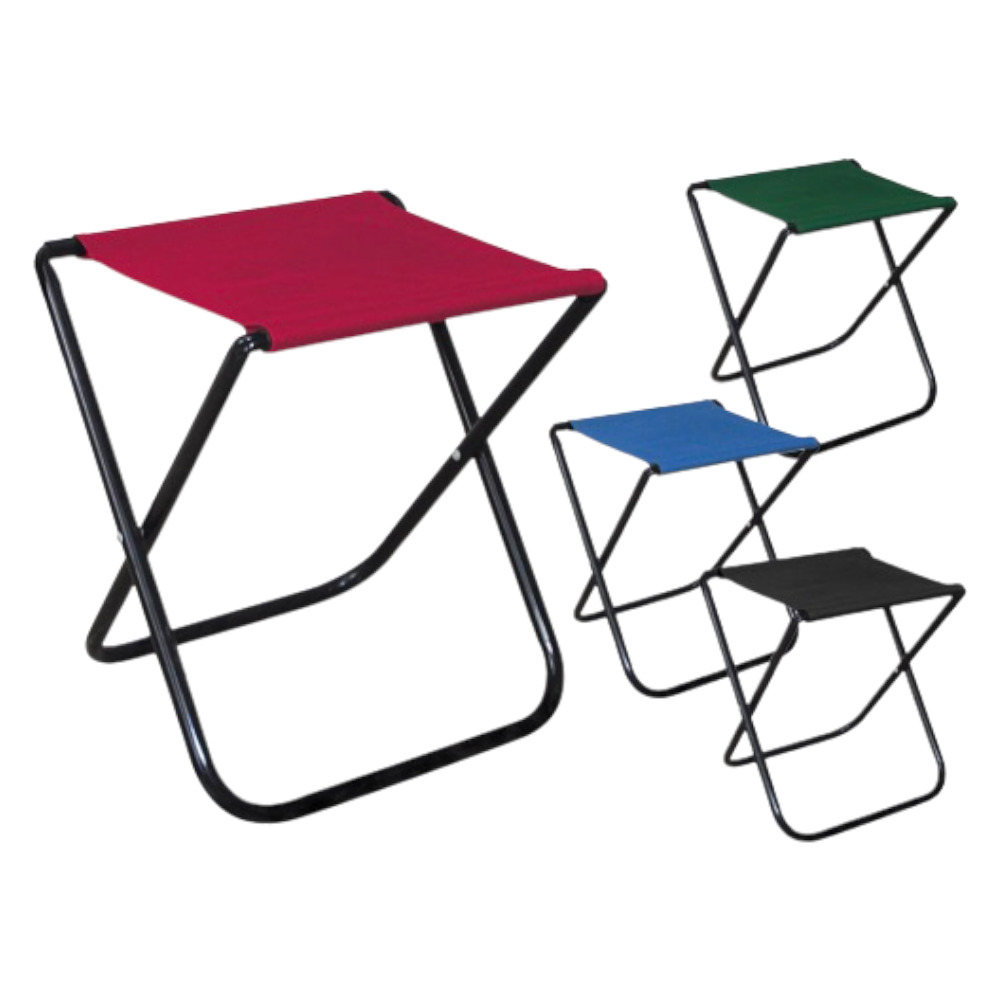 <transcy>Tabouret de camping pliant en acier et tissu Camping Butterfly</transcy>
