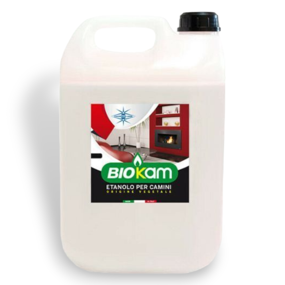 Liquide bioéthanol 5 L pour cheminées et poêles liquides à flamme nue
