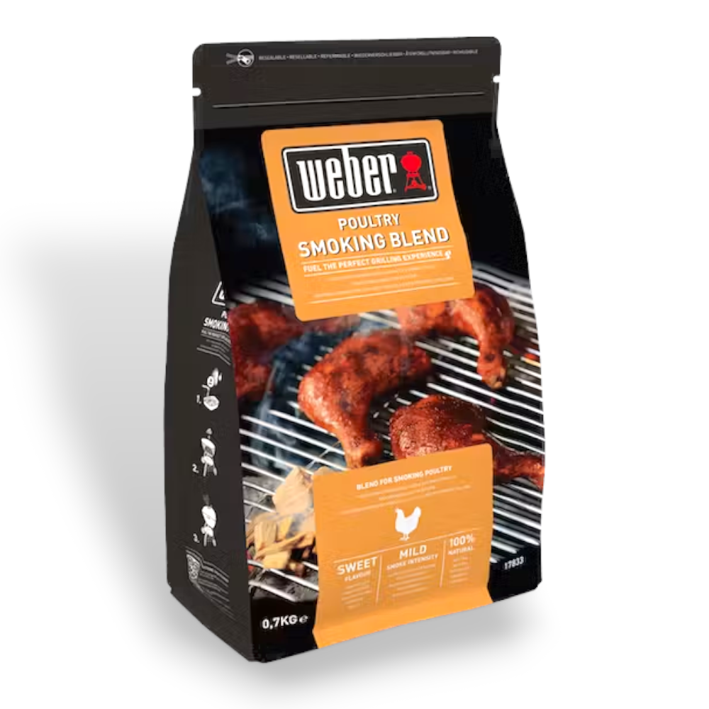 Mélange d'arômes boisés pour fumer les viandes au barbecue avec des notes de caramel WEBER 