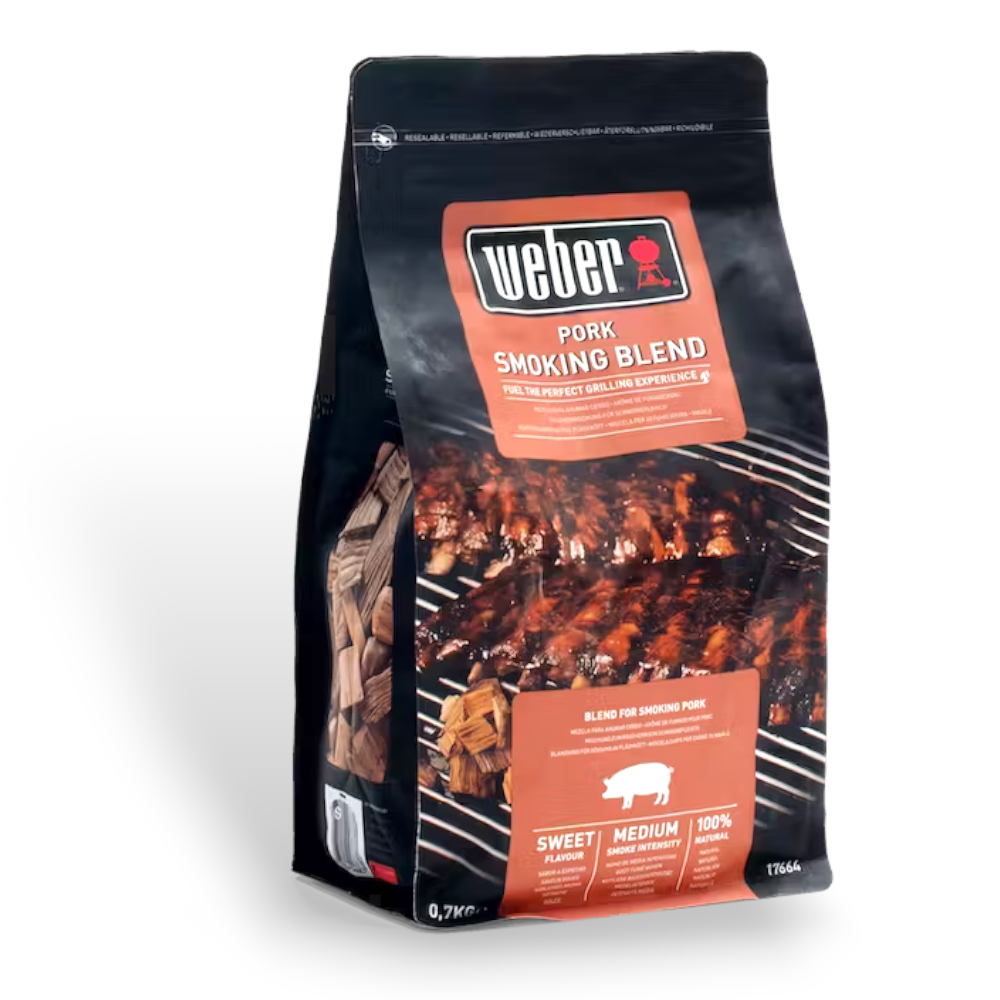 Mélange d'arômes boisés pour fumer les viandes au barbecue avec des notes de caramel WEBER 