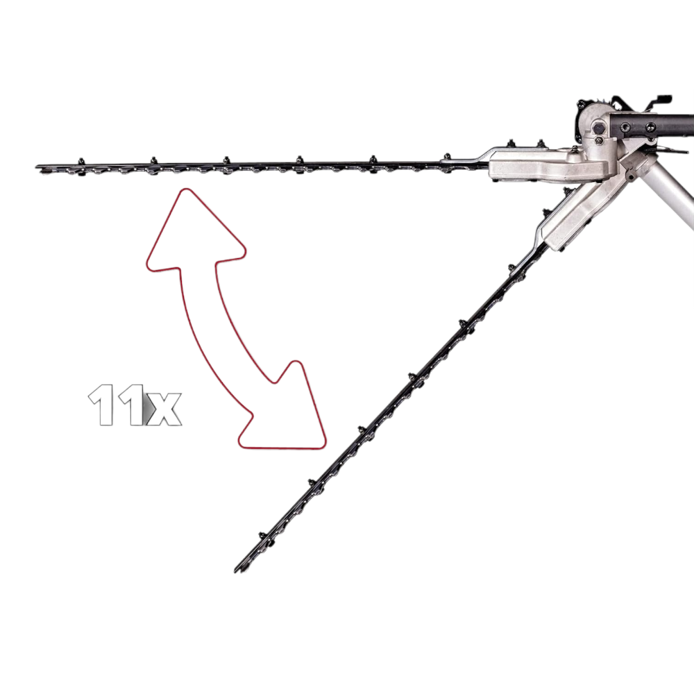 Taille-haie électrique multifonction 900W 2en1 et tronçonneuse avec perche télescopique jusqu'à 260 cm EINHELL GC-HC 90/2046 T