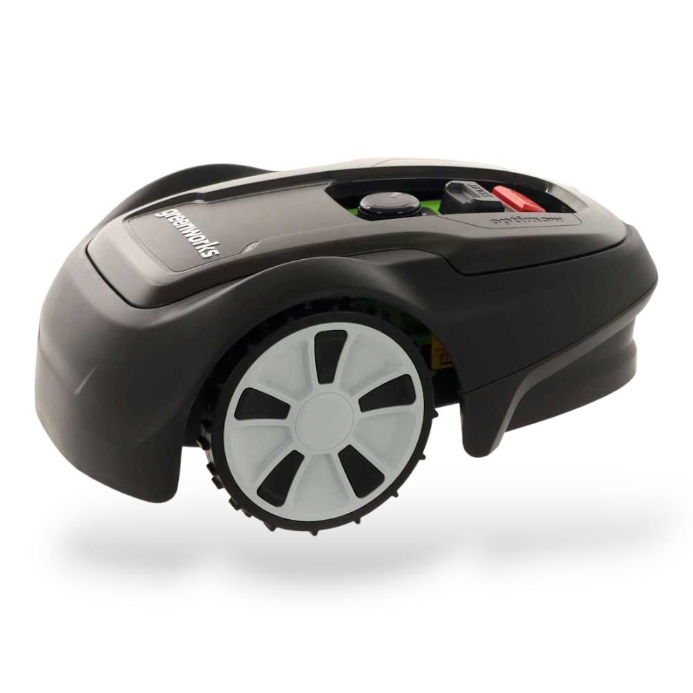 Robot tondeuse Bluetooth silencieux, alimenté par batterie, 48 V, avec contrôle par application Greenworks OPTIMOW 7