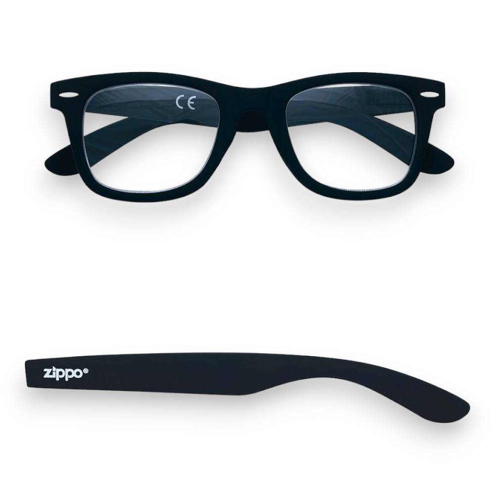 Lunettes de Lecture Monture Polycarbonate Noir Soft Touch Pr65 - dioptries +1.0 - 31Z-PR65-100