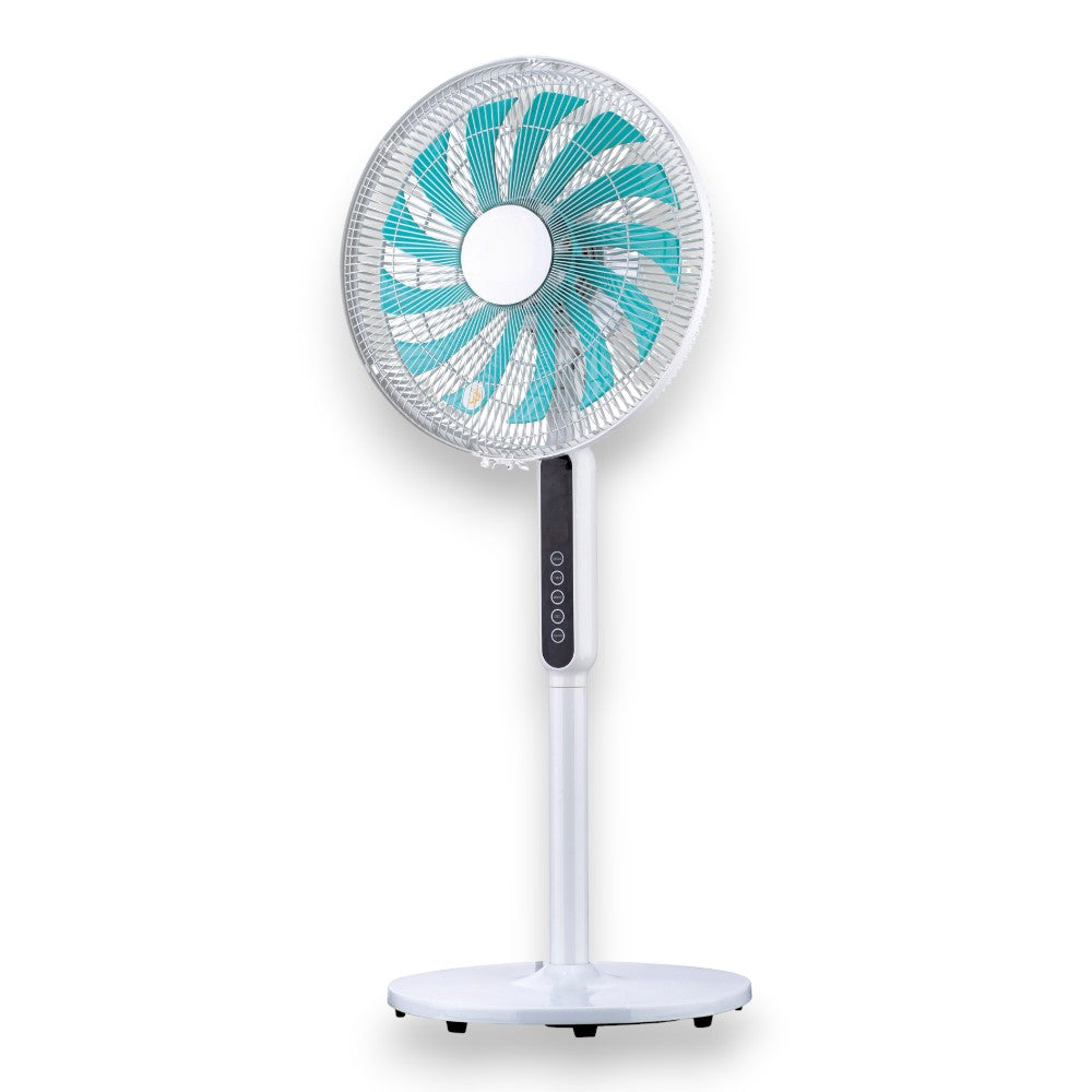 Ventilateur sur pied à 13 pales avec moteur silencieux et écran tactile avec hauteur réglable sur 3 niveaux 