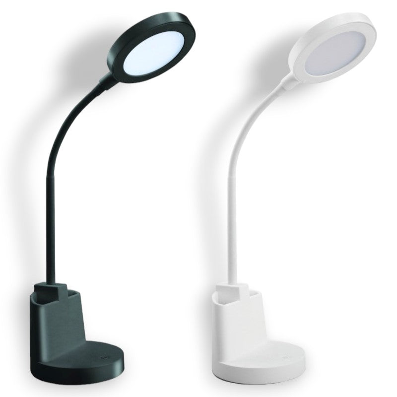 Lampe de table LED moderne 4000K avec interrupteur tactile et 3 puissances lumineuses Swan