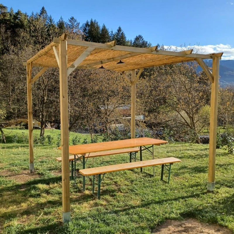 Pergola Basic en bois massif imprégné 3x3 m
