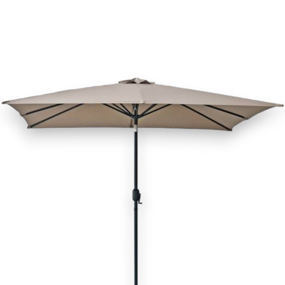 Parasol de jardin 250x250 cm avec structure en acier et ouverture à manivelle Skit