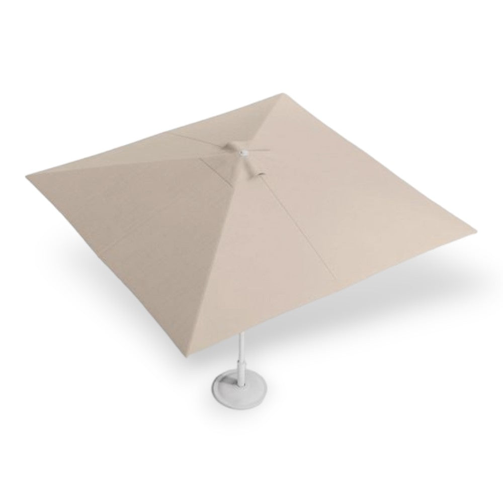 Parasol de jardin 250x250 cm avec structure en acier et ouverture à manivelle Skit