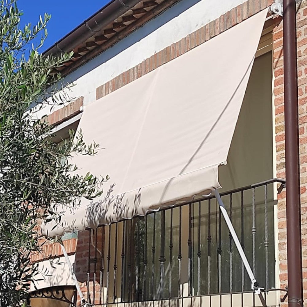 Tenda da balcone para sole a caduta con cassone 300x250 cm con profili in alluminio