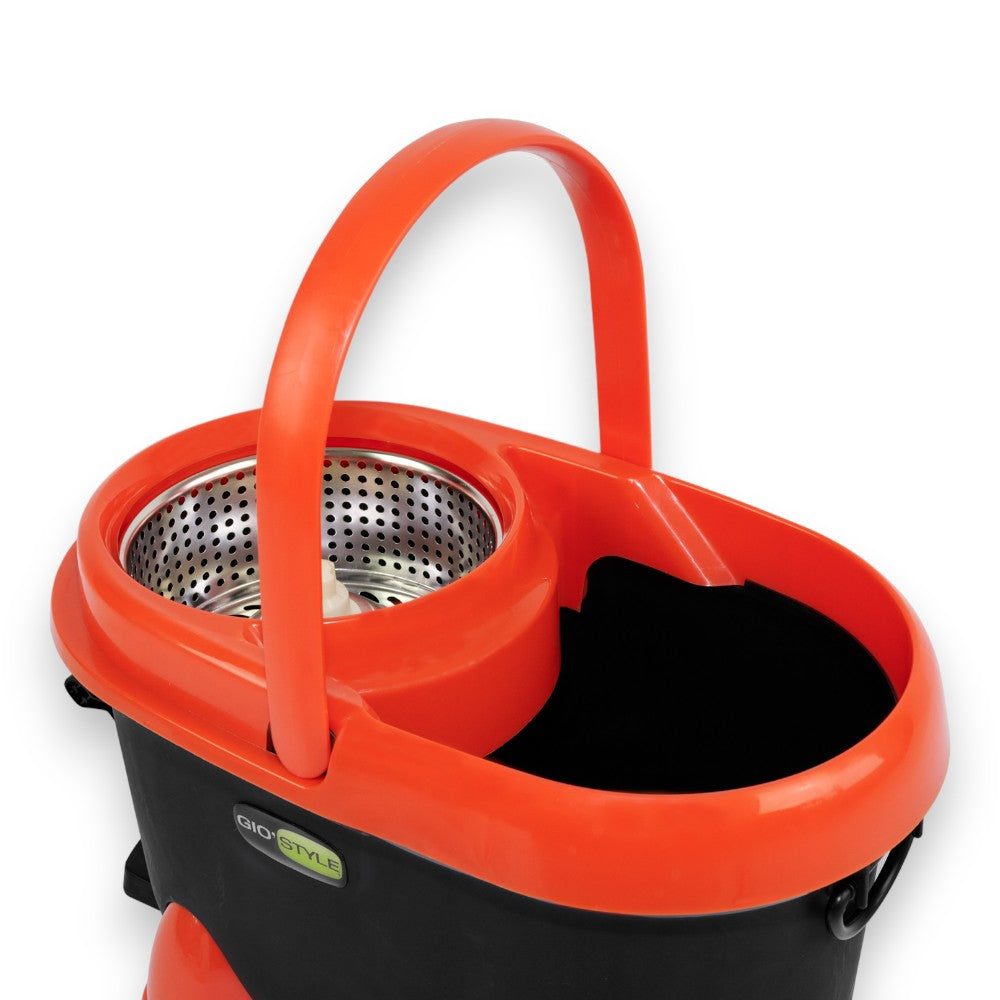 Seau à vadrouille pour le nettoyage des sols avec panier rotatif pour tous types de sols Spin Mop 360 GiòStyle 