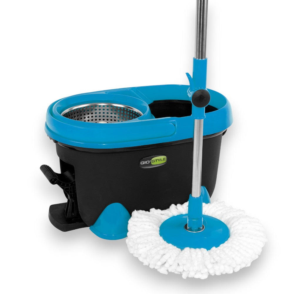 Seau à vadrouille pour le nettoyage des sols avec panier rotatif pour tous types de sols Spin Mop 360 GiòStyle 