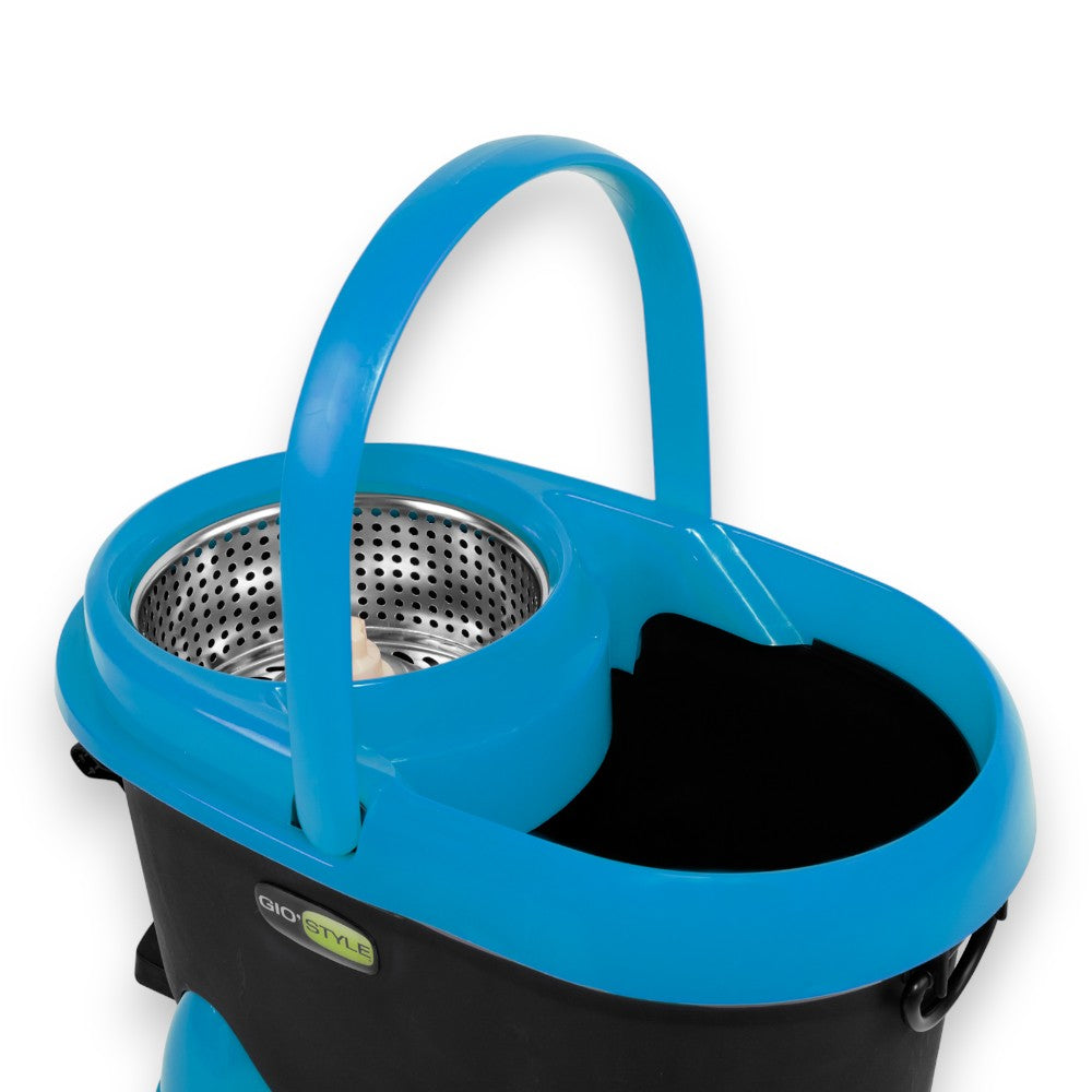 Seau à vadrouille pour le nettoyage des sols avec panier rotatif pour tous types de sols Spin Mop 360 GiòStyle 