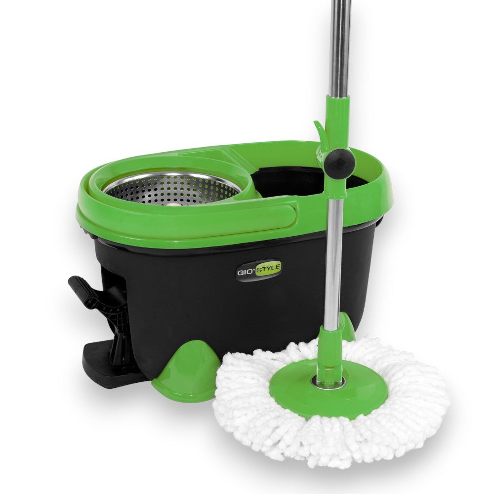 Seau à vadrouille pour le nettoyage des sols avec panier rotatif pour tous types de sols Spin Mop 360 GiòStyle 