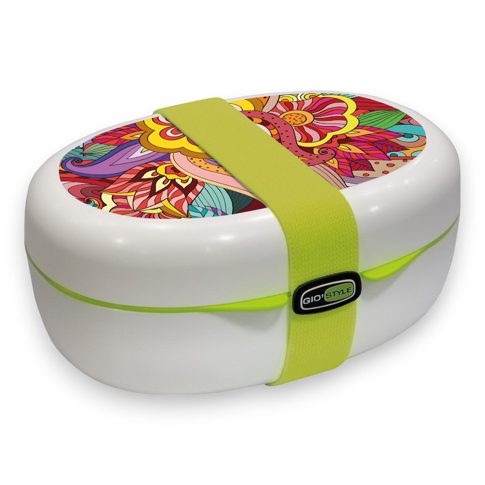 Récipient alimentaire de 1,3 litre avec séparateur interne et fermeture avec élastique X-Food GiòStyle