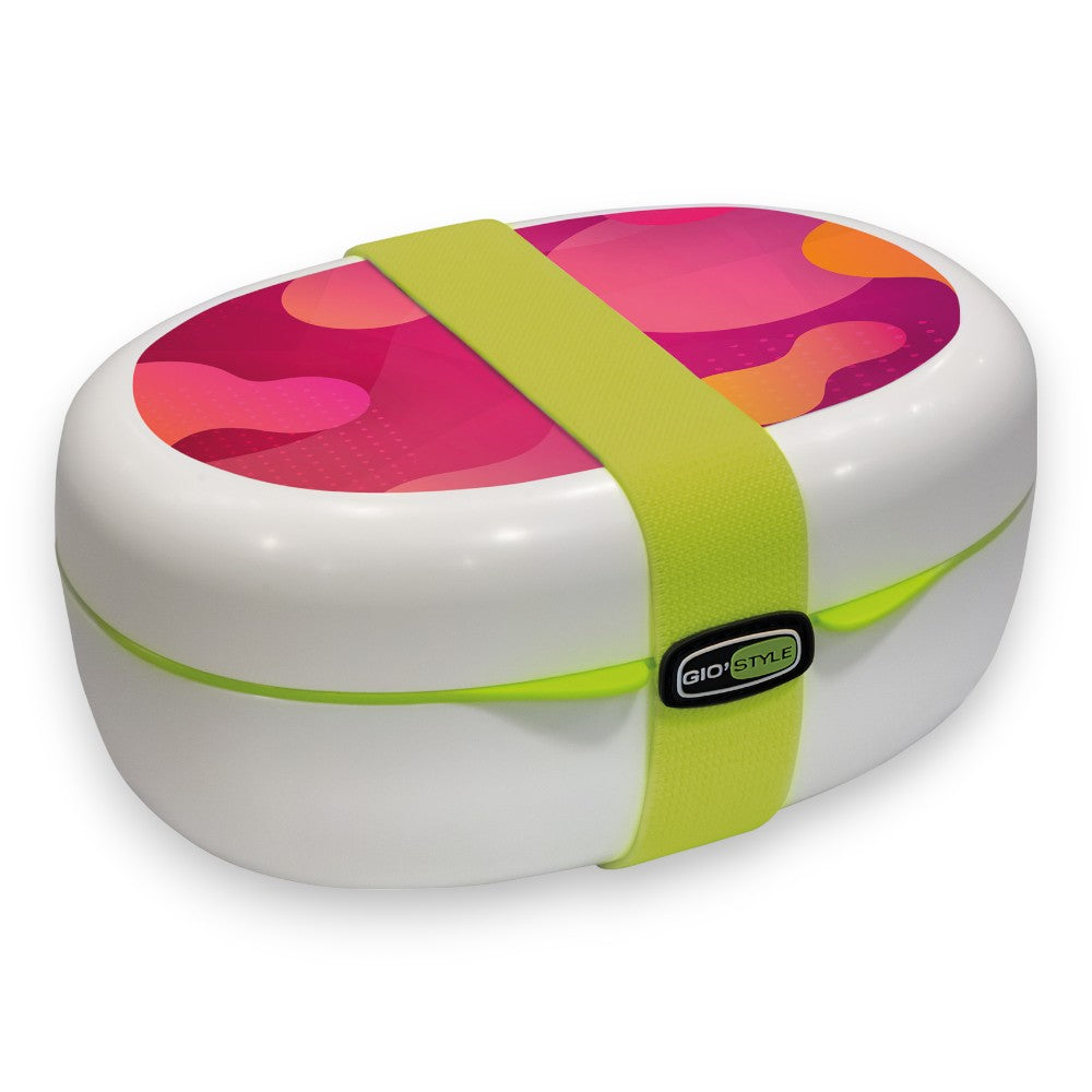 Récipient alimentaire de 1,3 litre avec séparateur interne et fermeture avec élastique X-Food GiòStyle