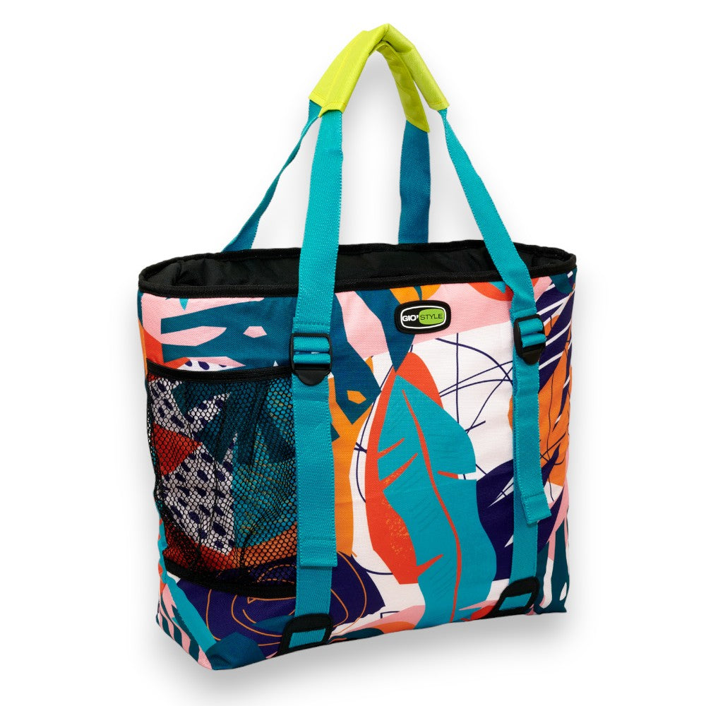 Sac isotherme 24 litres avec décoration florale estivale en polyester Boxy+ GiòStyle