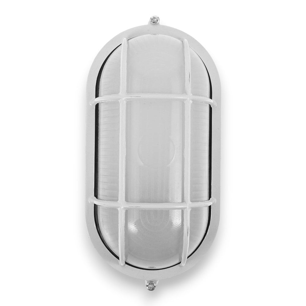 Plafonnier d'extérieur pour mur ou plafond en aluminium moulé sous pression avec grille de protection Algi