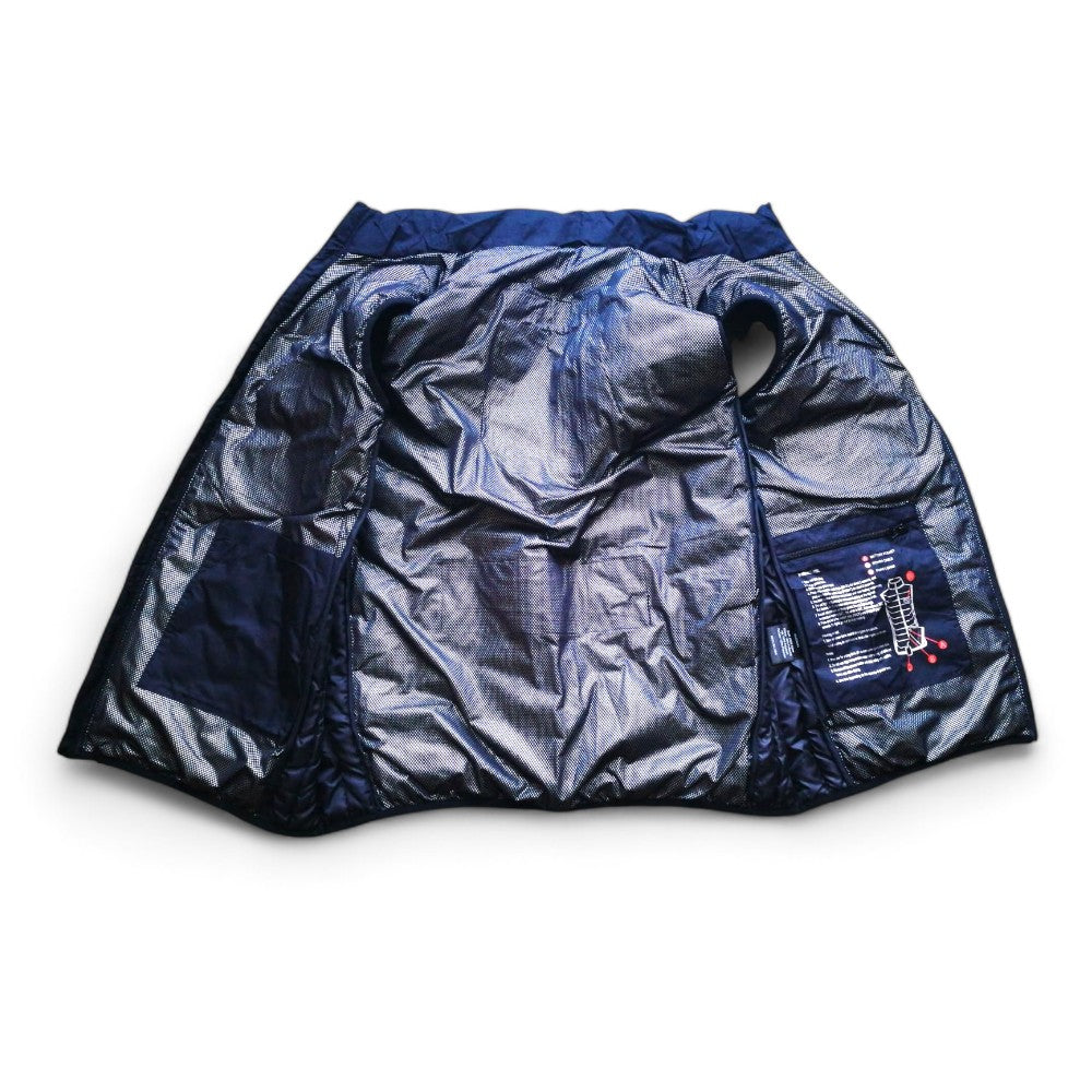 Gilet smanicato riscaldante in tessuto tecnico imbottito con 3 livelli di calore Warm Body