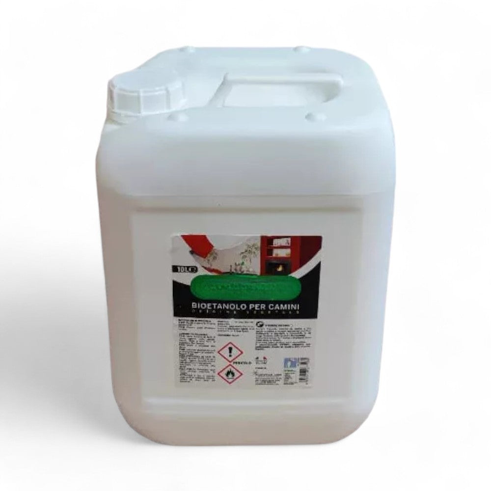 Liquido bioetanolo combustibile tanica 10 litri per caminetti e stufe bio