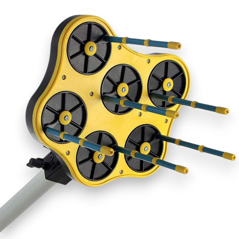 Agitateur-récolteur d'olives à batterie avec têtes rotatives pour la récolte des olives, tige de 2,5 m Ragnolive Light