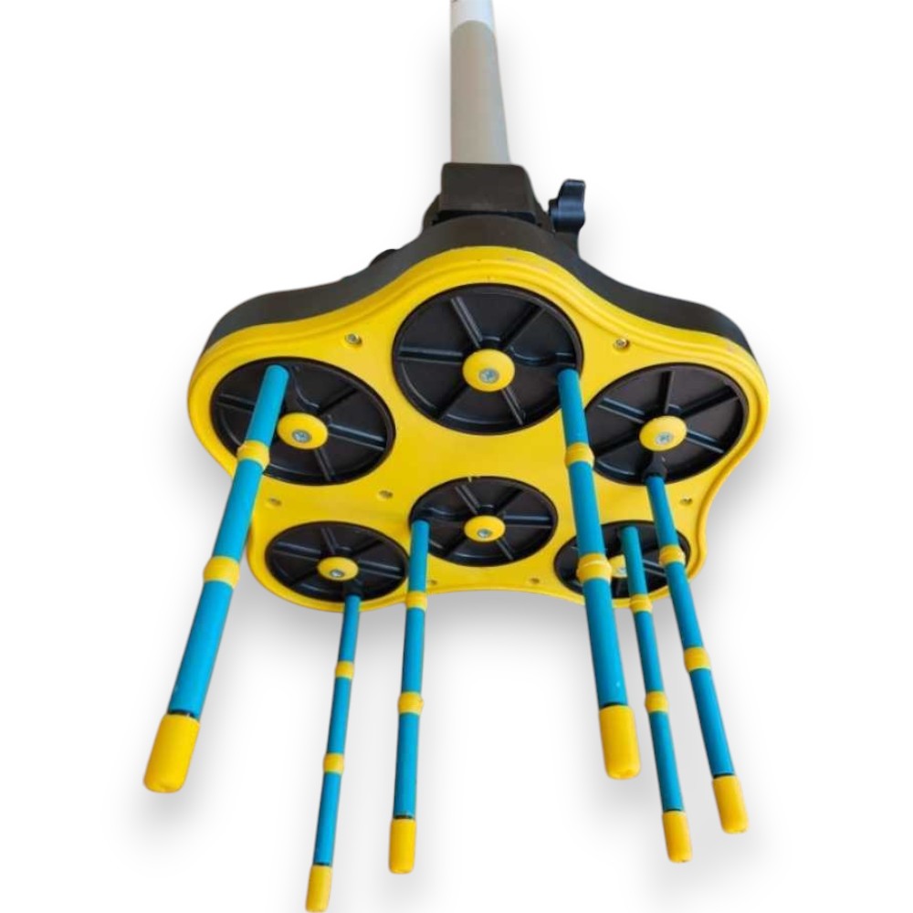 Agitateur-récolteur d'olives à batterie avec têtes rotatives pour la récolte des olives, tige de 2,5 m Ragnolive Light