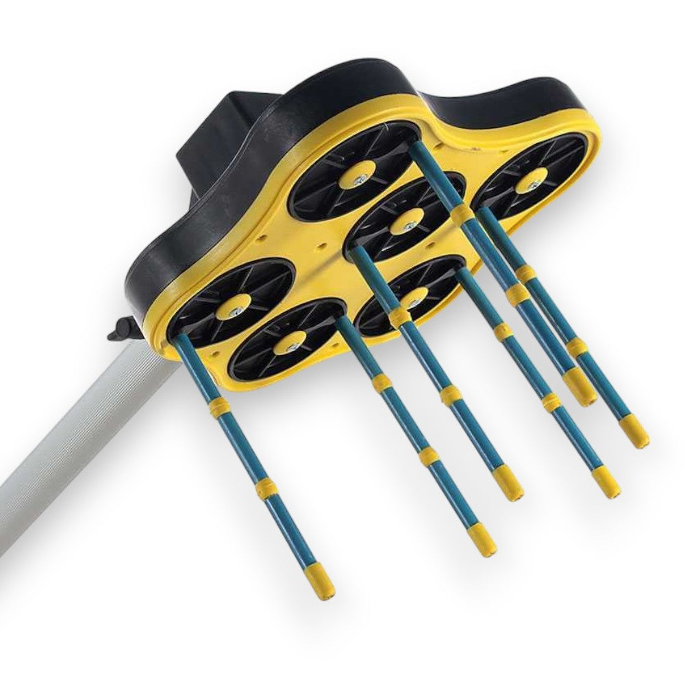 Agitateur-récolteur d'olives à batterie avec têtes rotatives pour la récolte des olives, tige de 2,5 m Ragnolive Light