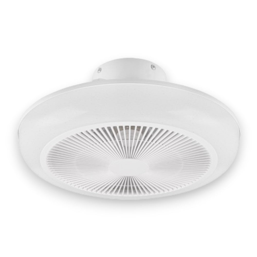 Plafonnier lustre Ø46 cm avec lumière LED effet étoile et ventilateur Mjolby Trio Light intégré