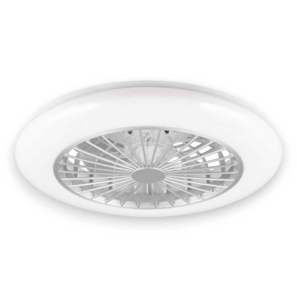 Plafonnier LED ventilateur de plafond avec ventilateur et télécommande diamètre 50 cm