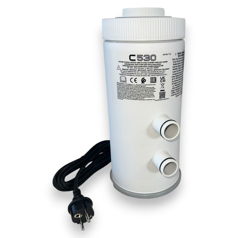 Pompe avec filtre à cartouche pour piscines jusqu'à 6 500 litres - poids 3,60 kg (28604)