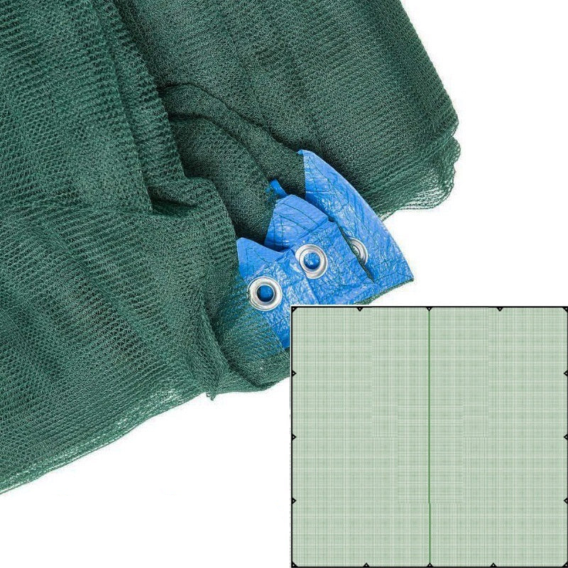 Filet olive renforcé à oeillets, tissu anti-épine, feuille ENTIÈRE verte 33 g/m2