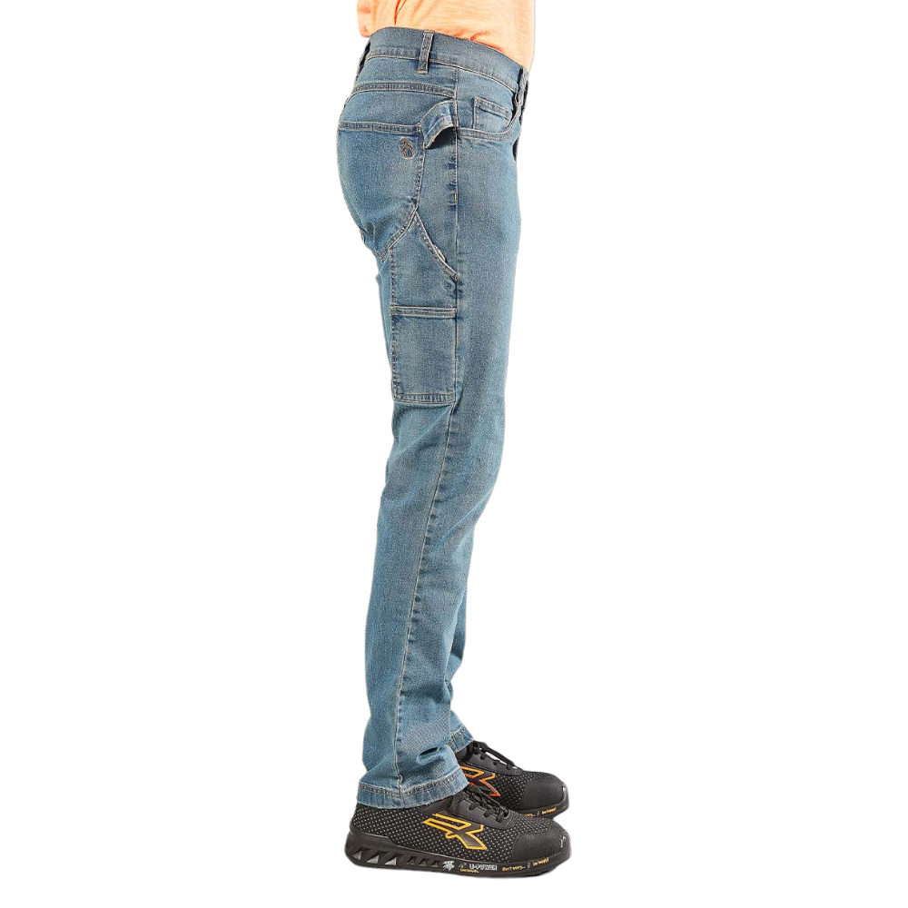 Pantalon en jean de travail avec poches cargo U-Power Jeans JAM