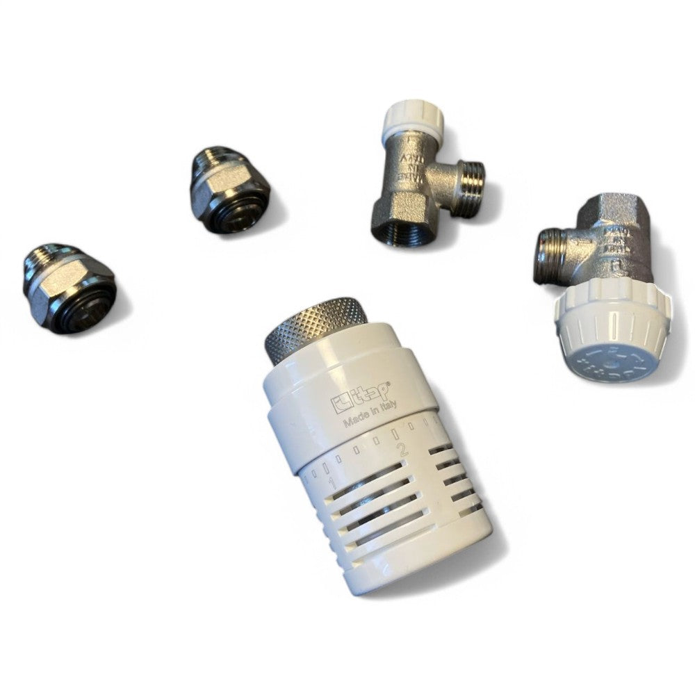 Kit Vanne Thermostatique Coudée avec Raccordement F Art.Kit3 - F 3/8