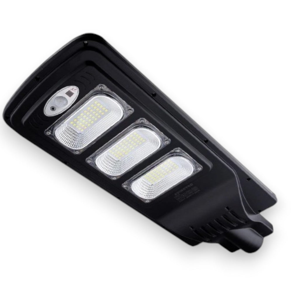 projecteur de rue avec panneau solaire de 12 watts - 1200lm - 6000k