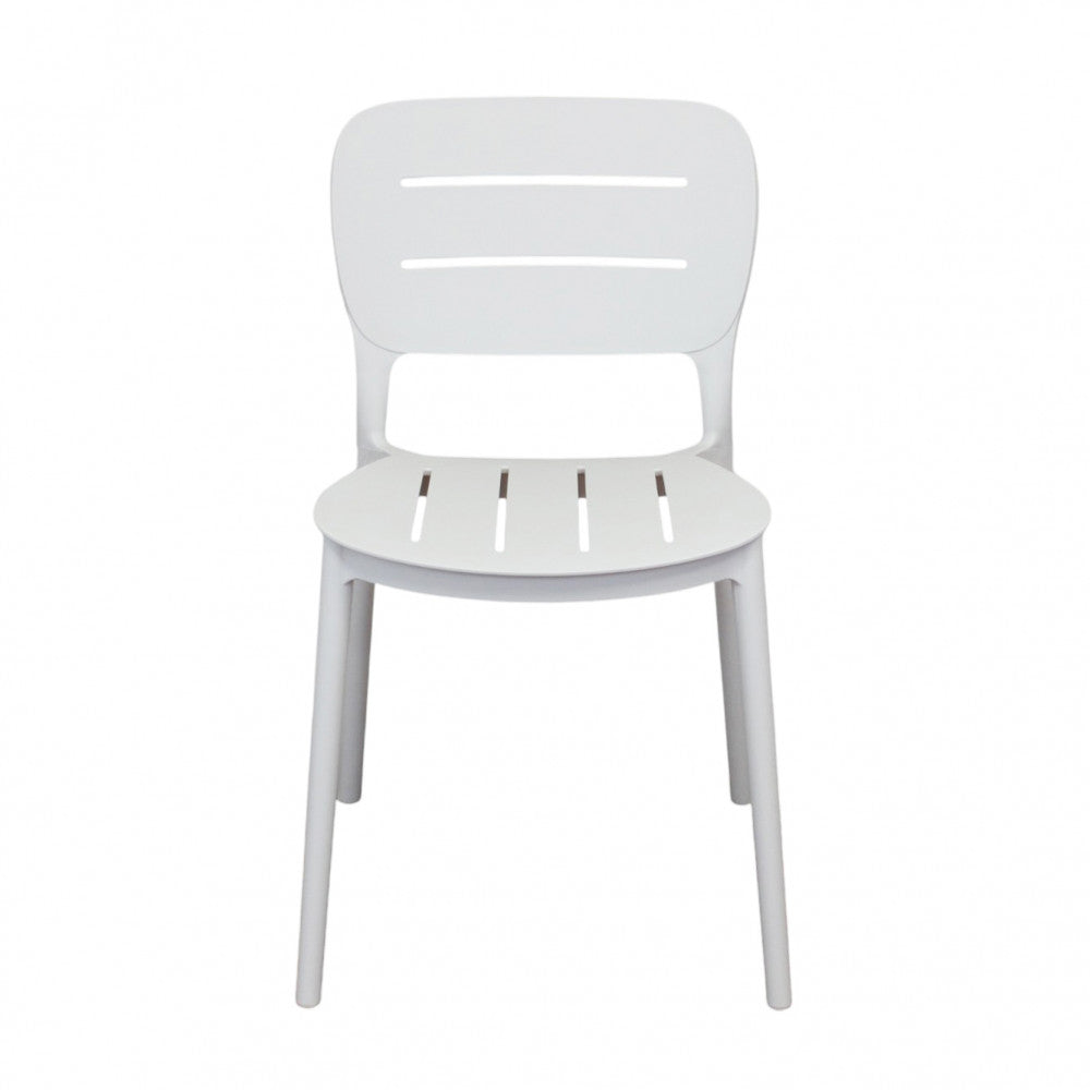 Sedia senza braccioli in polipropilene impilabile 52.5x44xH79 cm Giselle